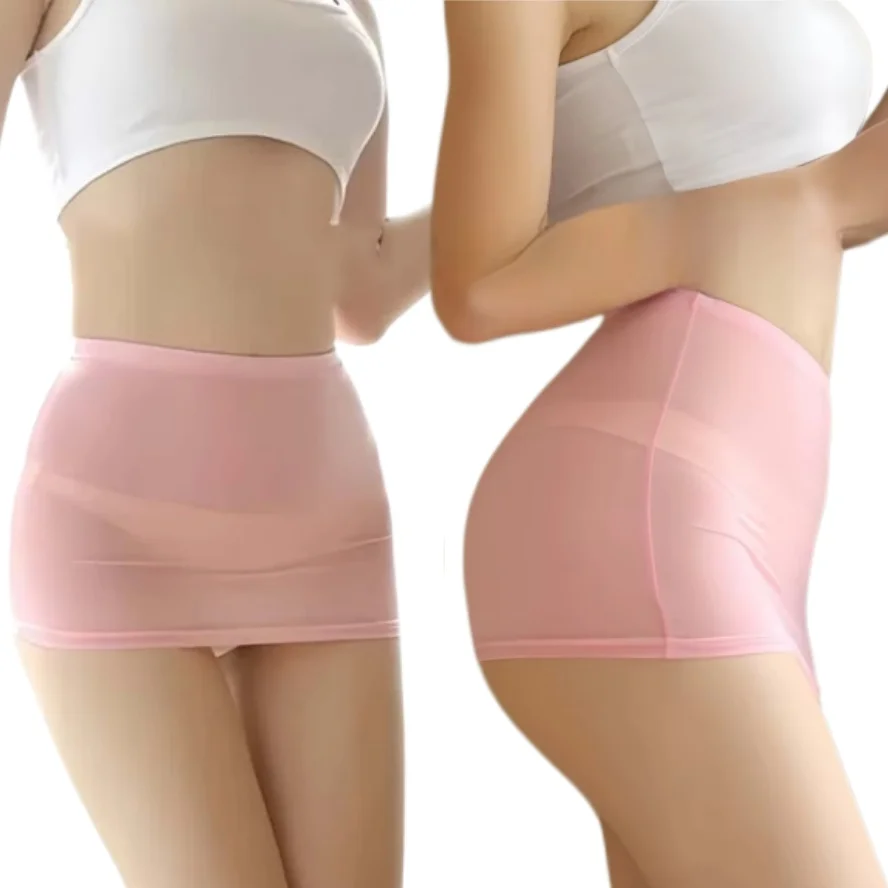 Fashion Women's See Through Pencil Mini Skirts Sexy Casual High Waist Transparent Short Skirt Black White Night Party Club Wear
