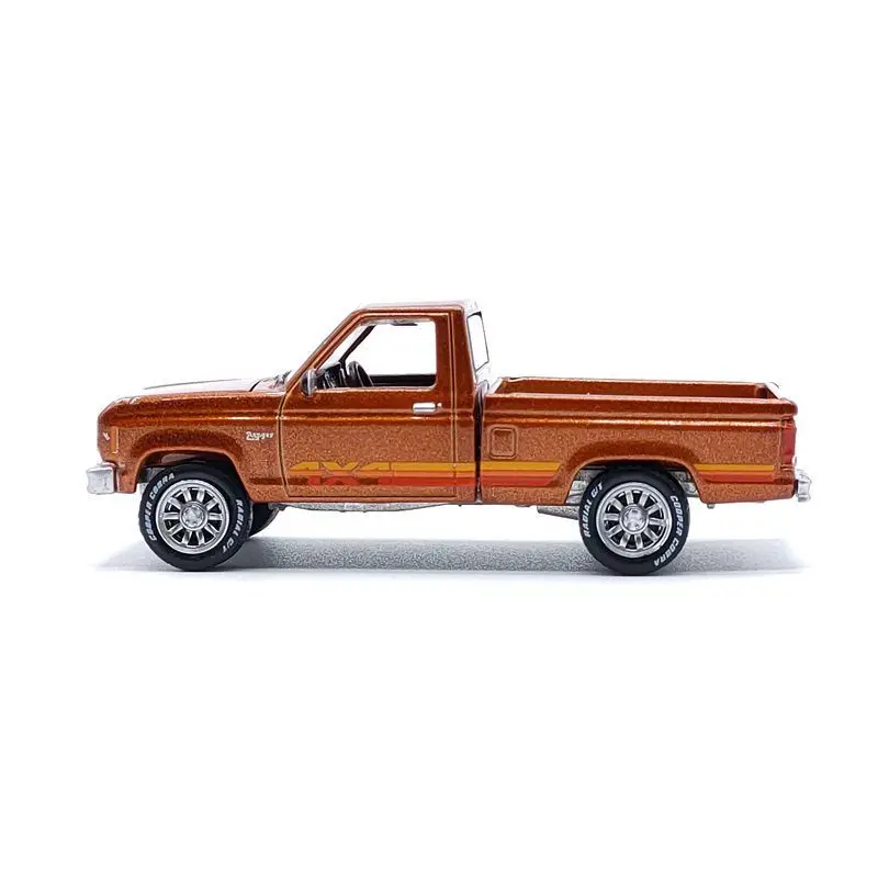 BIN 1/64 JL GreenLight M2 AW 1985 Ford Ranger XL Black Alloy Car Model Diecasts Vehicles Simulation Collection Toys For HotWheel