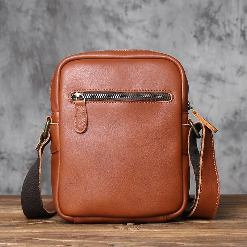 NZPJ Echtes Leder Herren Umhängetasche Lässige Umhängetasche Natürliches Rindsleder Vertikale Herrentasche Trend Tablet Computertasche – Detail 18