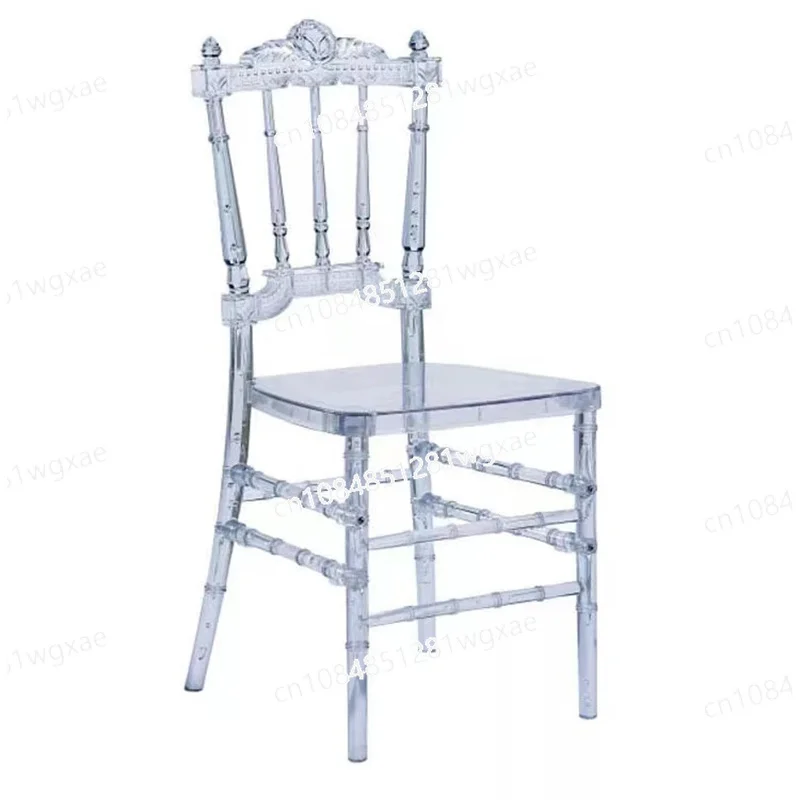 Hotel Wedding Outdoor Event Rental Resin Chiavari Chair Tiffany Transparent Acrylic Detachable Chair Beauty Salon Cadeira Bar