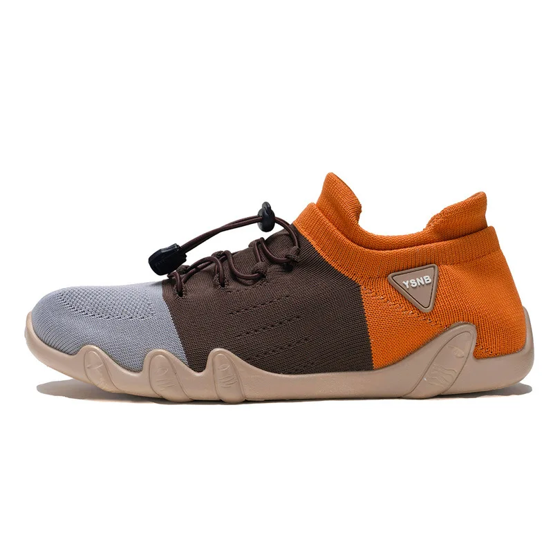 Mesh Surface Flying Woven Sports Shoes Laceless DouDou Casual Shoes Plus-size Knitted Sock Shoes Summer Comfort Men's Sneaker