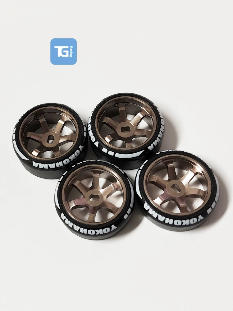 TG RC MINI-Z AWD XRX AMZ Weili DRZ GLA BZ Mosquito Car Metal Wheels Six Spoke Metal Wheel Tires 20MM