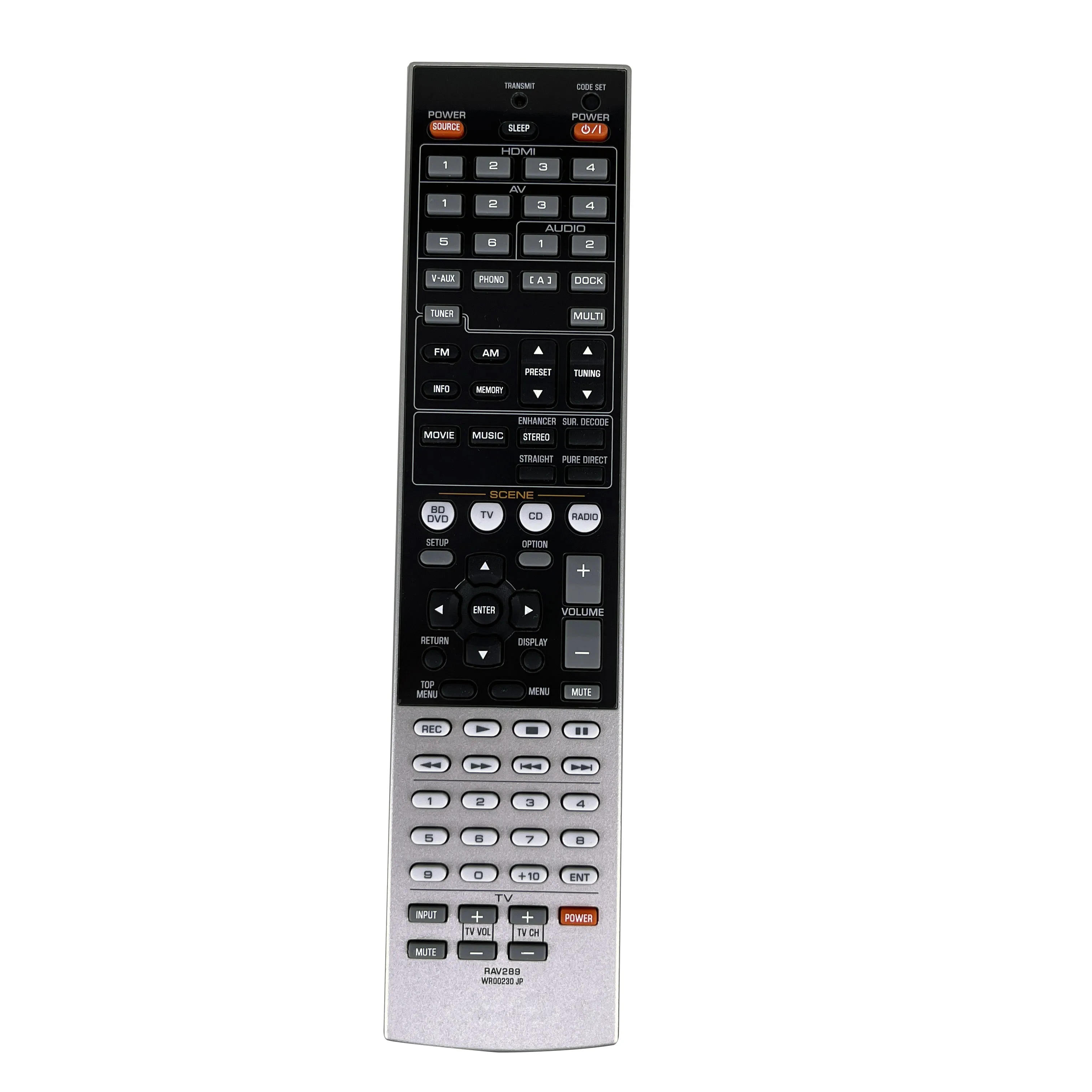 

New Origianl RAV289 WR00230 JP For Yamaha TV AV Receiver Remote Control AX-V765 RAV286