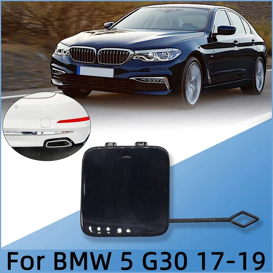 

For BMW 5 2017 2018 2019 G30 G38 518 520 525 530 535 540#51127475589 Car Rear Bumper Tow Hook Eye Cover Cap Hauling Trailer Lid