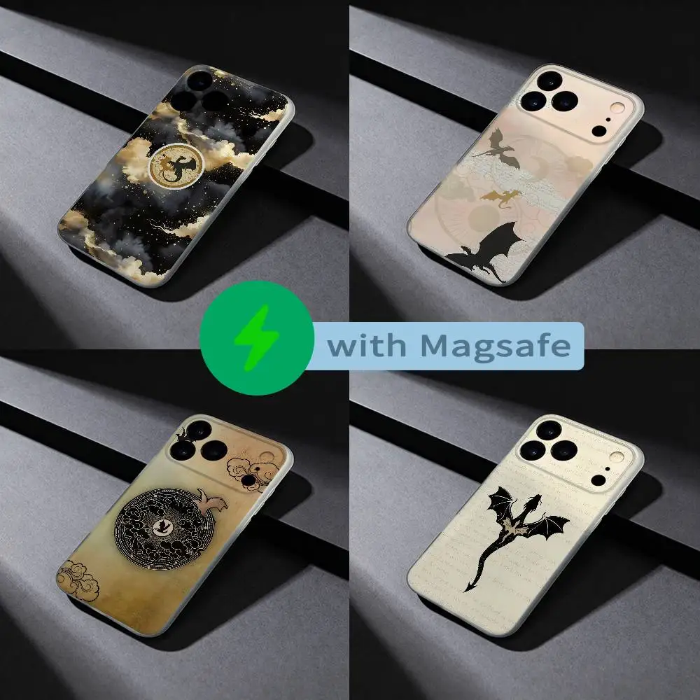 

F-Fourth W-Wing Dragons Phone Case For iPhone 17,16,15,14,13,12,X,XS,Pro,Max,Plus,E,Air,Mini with Magsafe Magnetic Frosted Clear