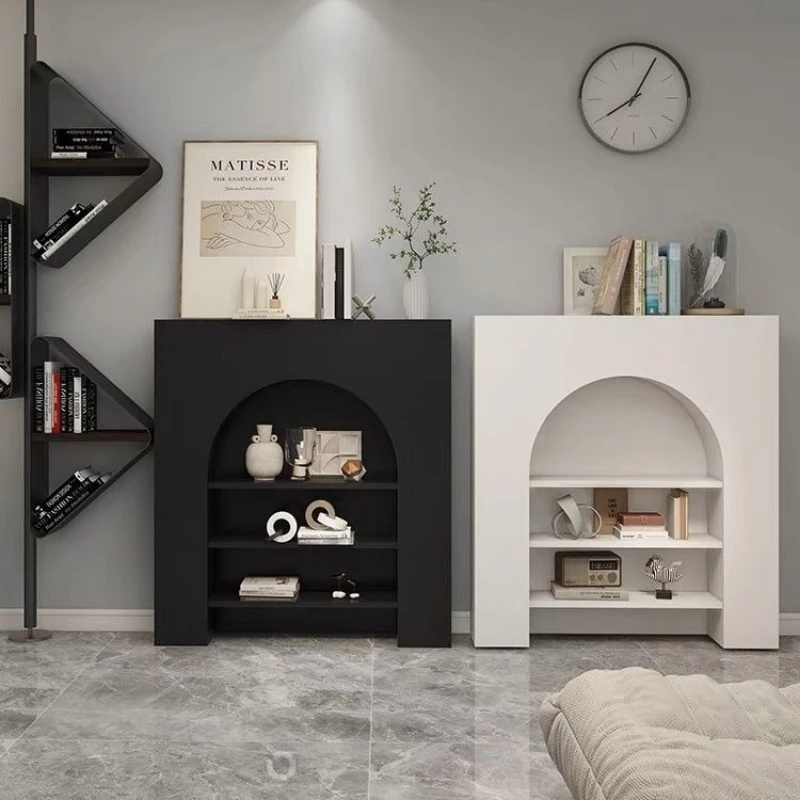 Cream style household living room decorative cabinet shelf simple entrance cabinet