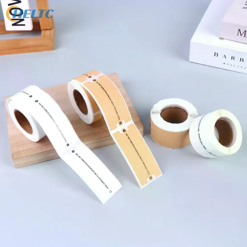 100/150Pcs Tamper-Proof Sealing Stickers Security Labels Sealing Tape Roll Anti Theft Package Seal Tape For Shipping Packaging view 5