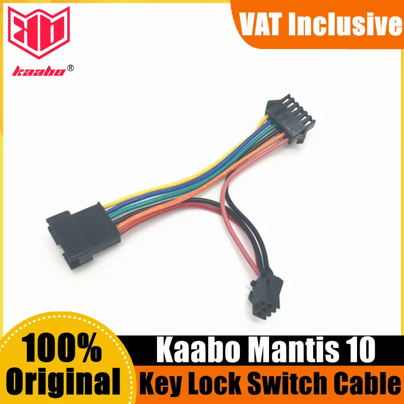 100% Original Kaabo Mantis Power Key Lock Switch Cable For Mantis 10/8 Controller Adapter Gauge Converter Line Accessories