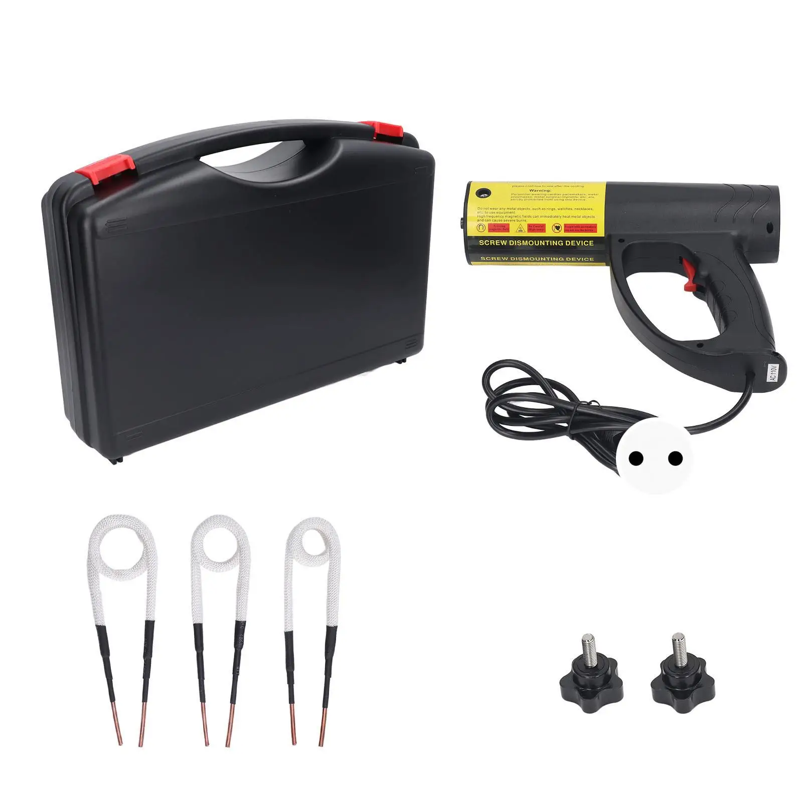 1500W Handheld Electromagnetic Induction Heater for Rusty Screw & Nut Removal, Flame Retardant ABS, for car Repair Tool