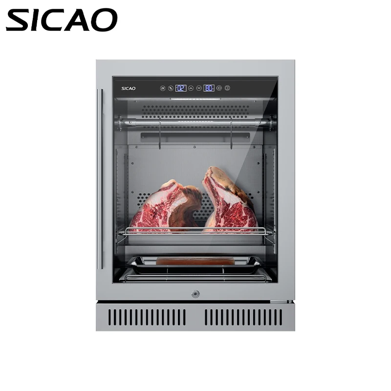 For Stainless Steel Electric Dry Aging Cabinet For Meat Cheese Duck-Home Use Mini Dry Ager Adjustable Temperature Humidity