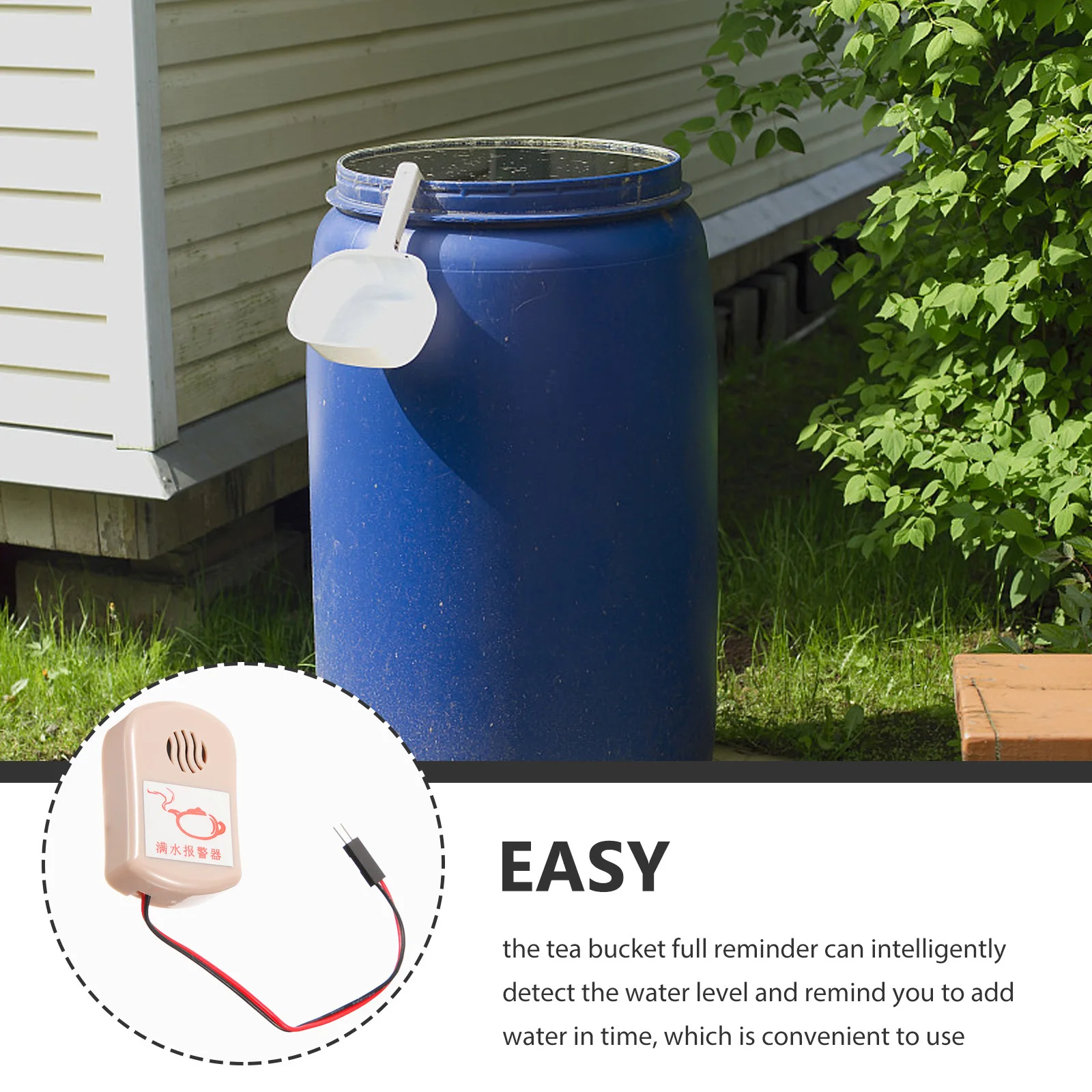 تذكير مستوى المياه الذكي لدلاء الشاي وصناديق النفايات، تصميم متعدد الوظائف، سهل التركيب والتشغيل #1