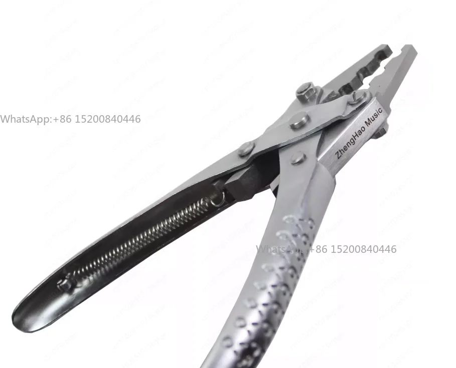 Saxophone Flute Clarinet Instrument Repair Tool - Button Axle Stick Tube Shrink Parallel Pliers