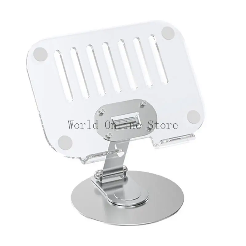 

Acrylic Tablet Stand 360 Degree Rotatable Desk Stand Adjustable Clear Tablet Holder Desktop Lazy Bracket Stand 87HC