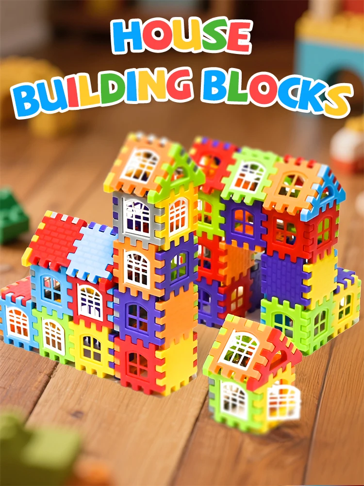 140-25PCS Grootschalige Huis Bouwstenen Simulatie Venster Ontwerp Bouwset Kleuterschool Speelgoed Voor Jongens En Meisjes Gift - afbeelding 2