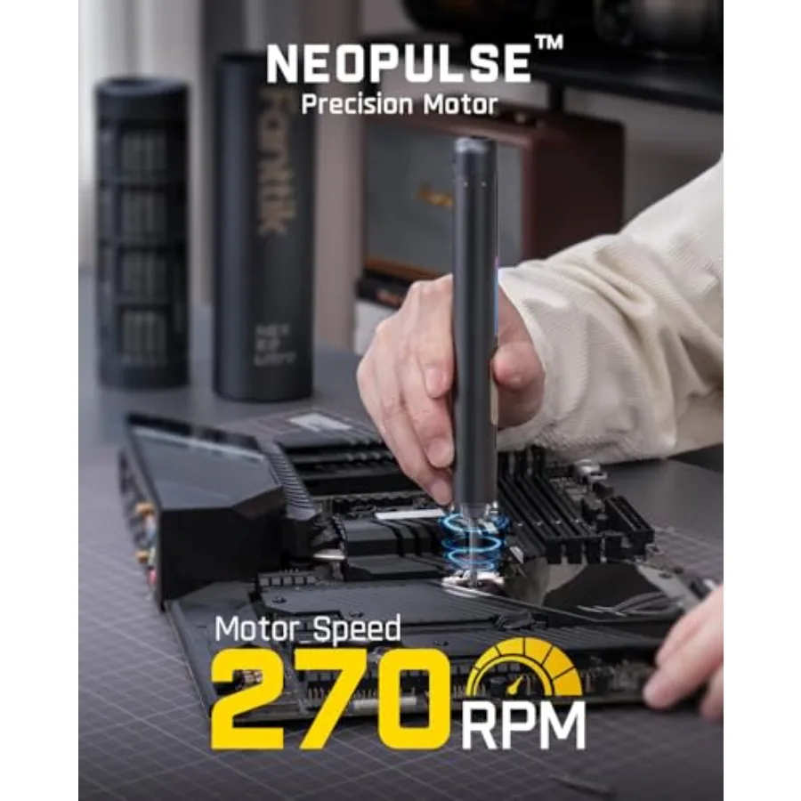 E2 울트라 3.7V 미니 전동 드라이버 및 판틱 A10 프로 2-in-1 디지털 레이저 줄자 (HD IPS 컬러 디스플레이 포함)