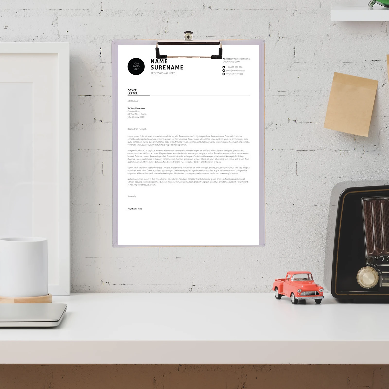 

3Pcs Portable Clipboard Office Writing Board Paper Metal Sturdy File Organizer Document School Work