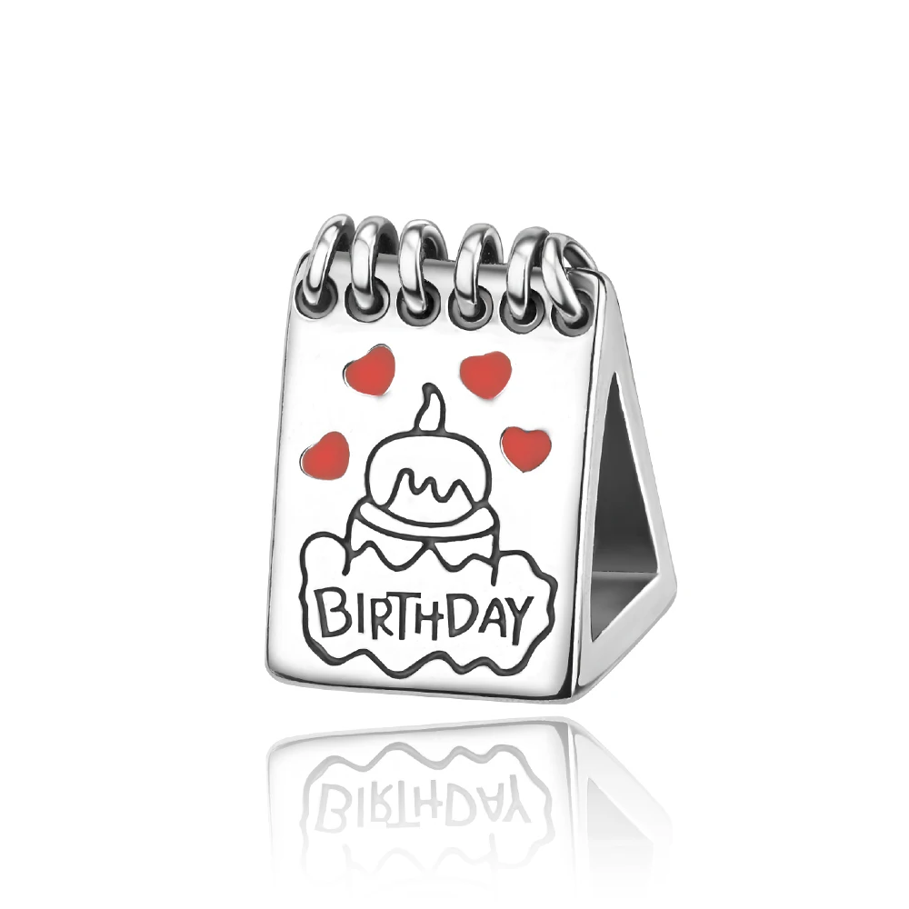 

Danturn 925 Sterling Silver Original Beads Birthday Calendar Dangle Charm fit Snake Chain Bracelet Fashion Women Jewelry Making