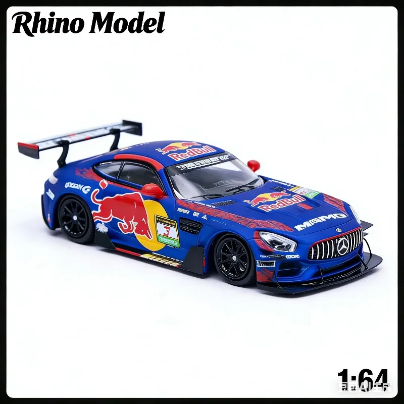 

Модель автомобиля Rhino 1:64 AMG из литого алюминия, статическая модель из сплава, игрушка-подарок для мальчиков на праздник, предмет коллекционирования и декоративный элемент для взрослых.