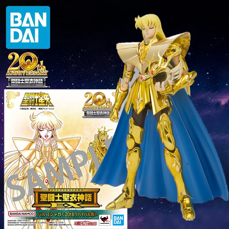 In Stock BANDAI Saint Cloth Myth EX Saint Seiya Virgo Shaka ＜20th REVIVAL＞ PVC 18CM Anime Action Figures Model Collection Toy