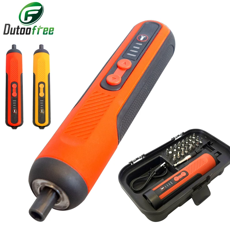 

3.6V Mini Electric Screwdriver USB Charging Portable Screw Driver Cordless Power Screwdriver Drill Screw Driver Set Repair Tools