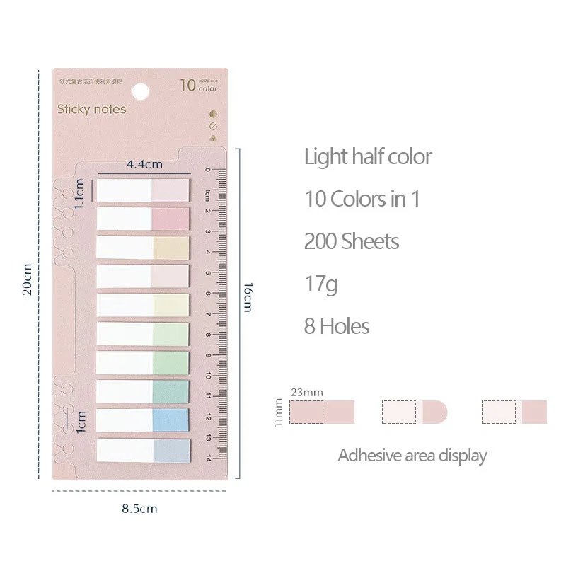 Kawaii 200-Sheet Sticker & Memo Pack with Pouch image