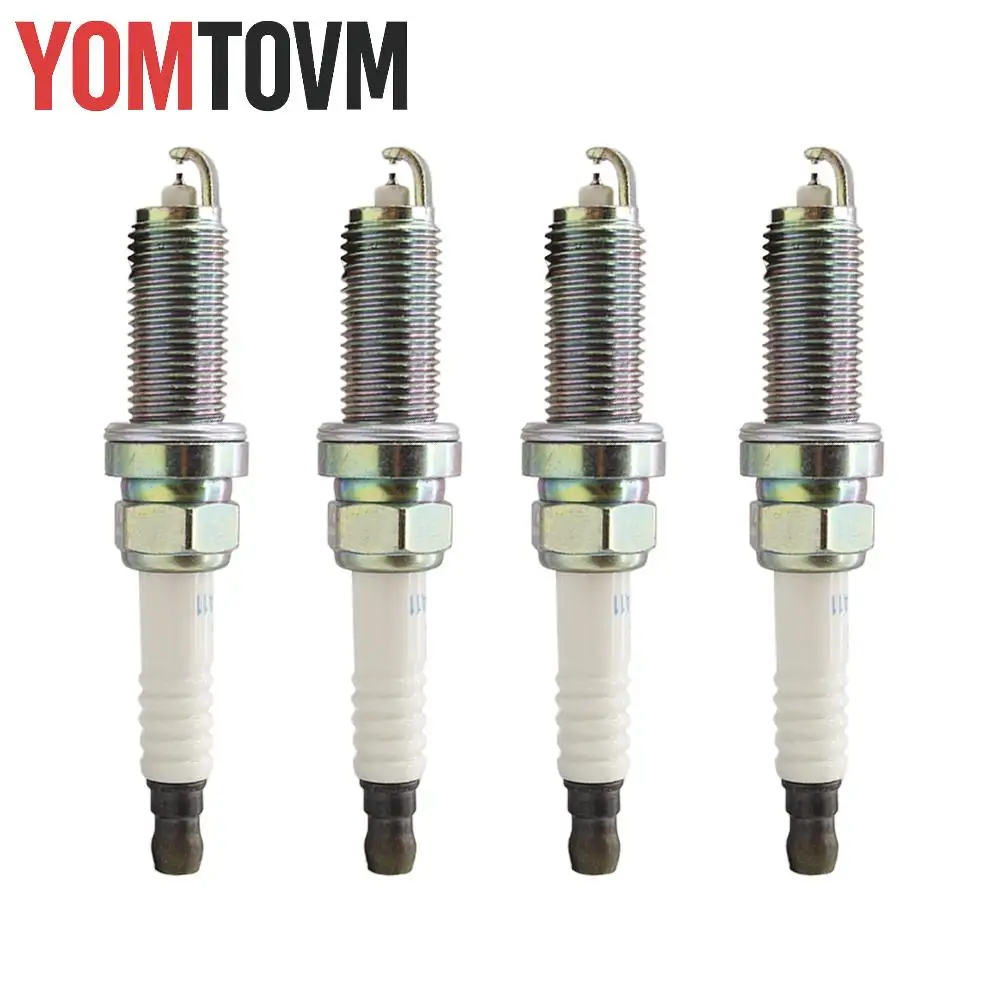 4pcs Iridium Spark Plugs 22401-JA01B DILKAR6A-11 for Nissan Alitma, Cube, NV200, Rogue/Rogue Select, Sentra, Versa