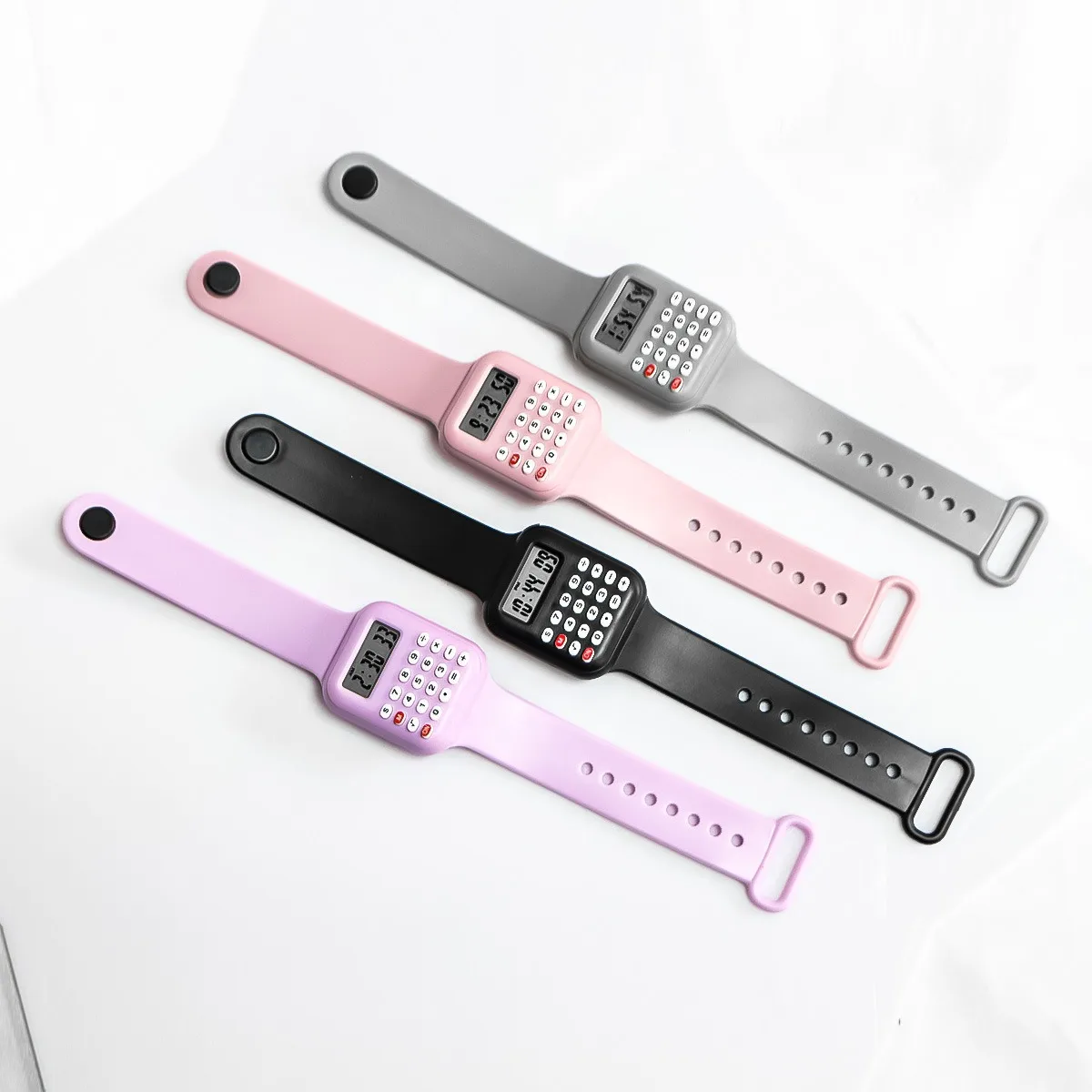 Creative Calculator Watch Cartoon LED Digital Kids Watch Fashion Sports Electronic Watch for Boys Girls Kids Student Gift Clock