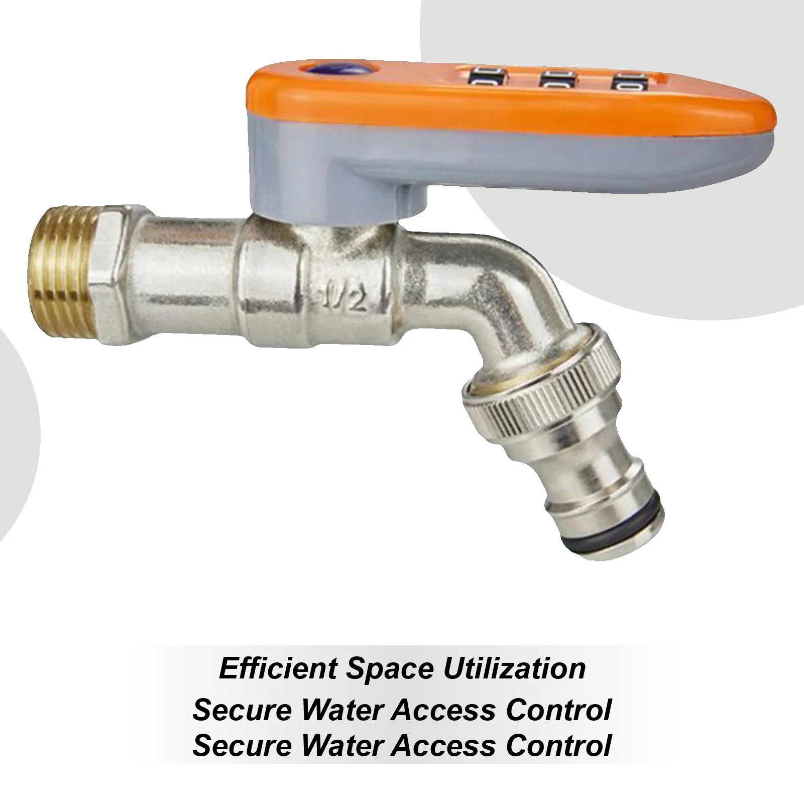Irrigation Lock System For Garden Brass Outdoor Spigot With Combination Lock For Garden Irrigation Gardening Supplies Outside