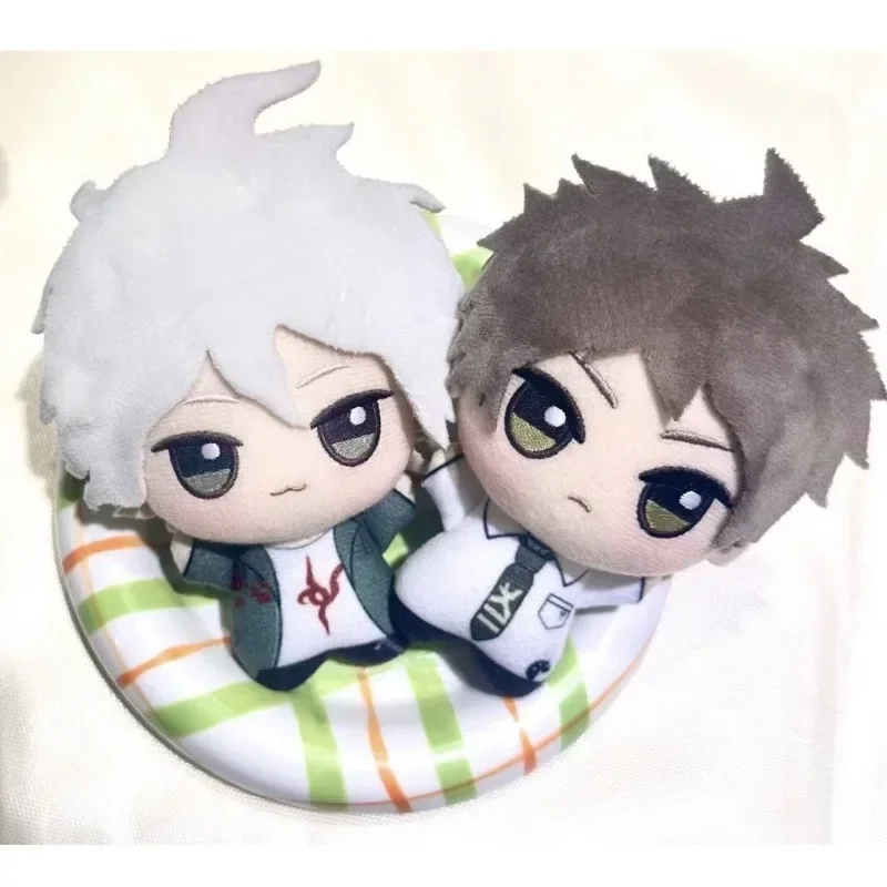 10CM Anime Danganronpa Hinata Hajime Attribute Cotton Doll Pendant Keychain Girl Stuffed Toys Student Plush Doll  Ears Xmas Gift