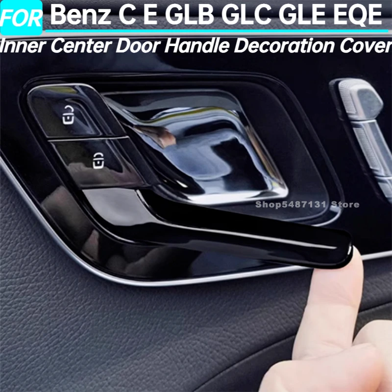 Auto Innere Mitteltür Griff Dekoration Abdeckung Trim für Benz C E GLB GLC GLE EQE Innen Zubehör 2016 2017 2018 2019-2025