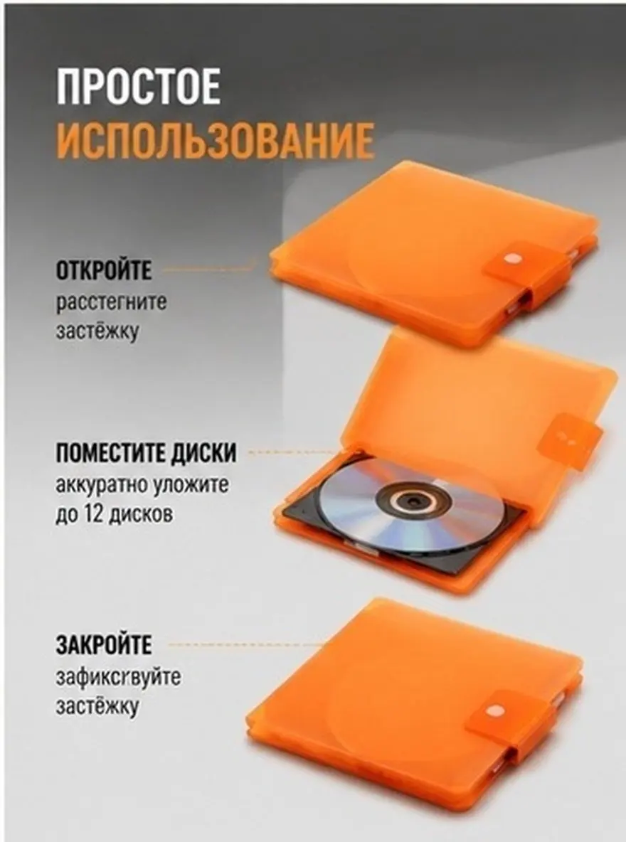1Pcs Cd Storage Case Plastic Large Capacity Portable Disc Organizer for Dvd Carrying Bag Music Movie Game Lovers Disc Storage