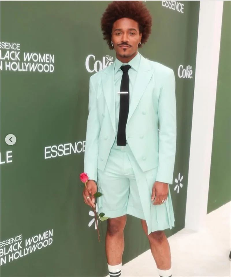 Setelan Pria Biru Set 2 Potong Blazer + Celana Pendek Celana Tuksedo Pernikahan Musim Panas Jaket Formal Kancing Sebaris Mantel Kantor