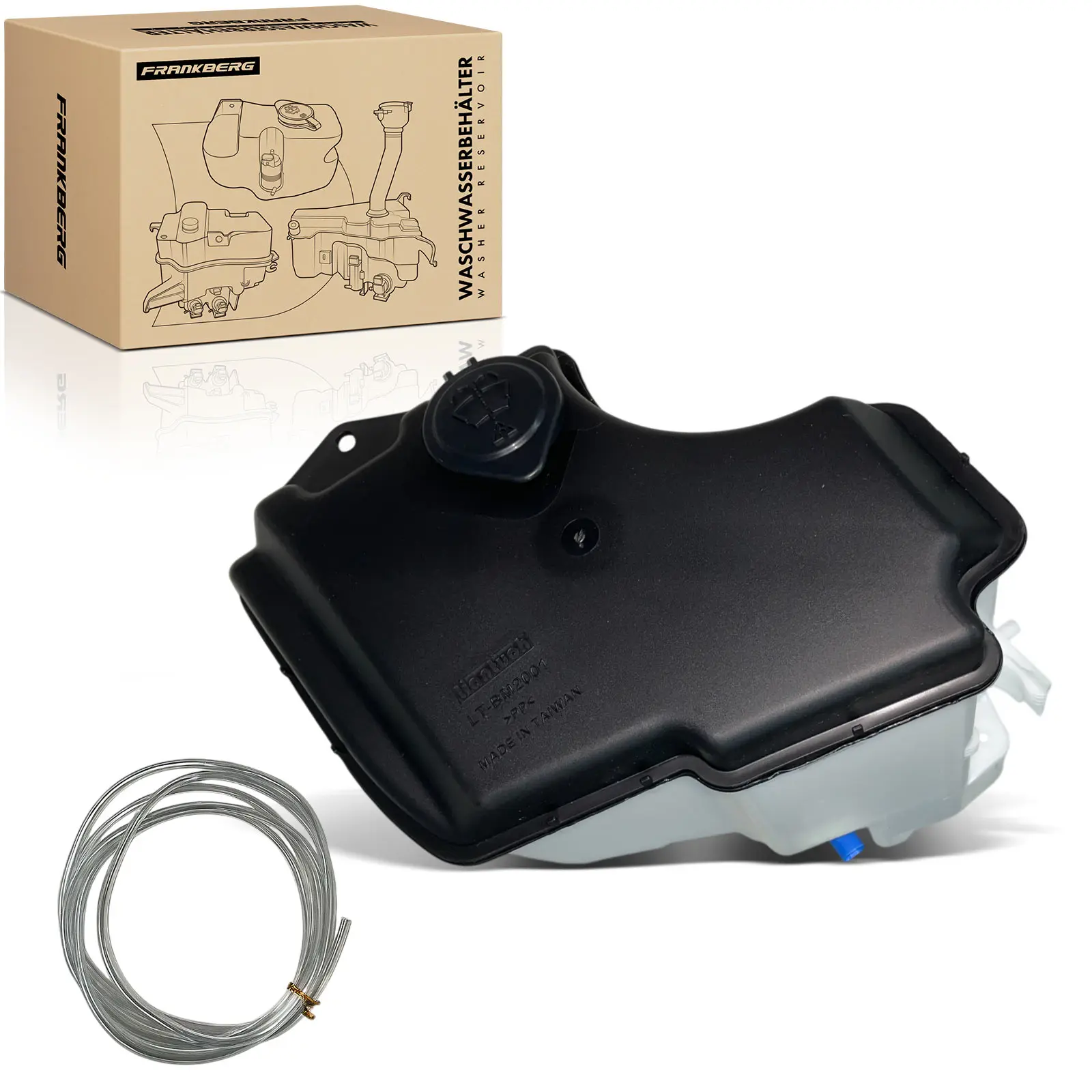 Frankberg 1X Disque de nettoyage du réservoir d'eau de l'essuie-glace pour BMW Série 3 Cabriolet Coupé E46 1.8L-3.2L 61667110853 Bm1288104 61667007970