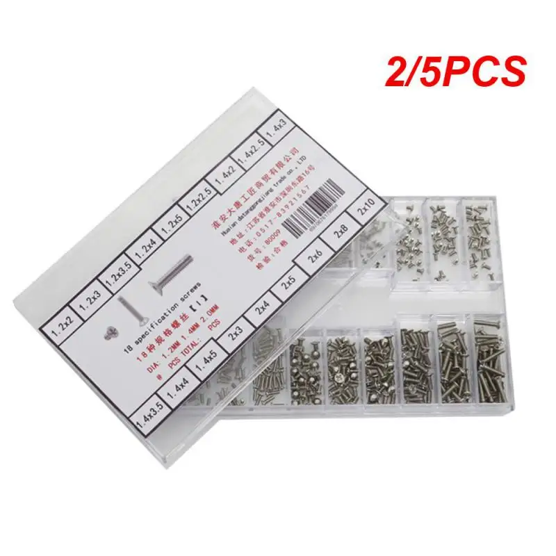 2/5PCS Types Mini Screw Nuts Kit Laptop Computer Assemble Repair Screws Fastener Set For Repairing Sunglass Phone