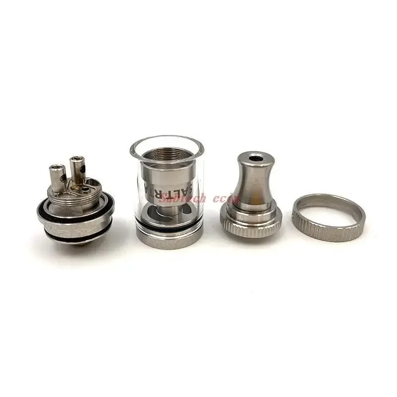 Atomiseur SALT RTA, diamètre précieux de 18mm, système de remplissage supérieur, bobine unique, flux d'air réglable, tube en verre à bulles, stylo vape, Ecig, 2ml, 3.5ml