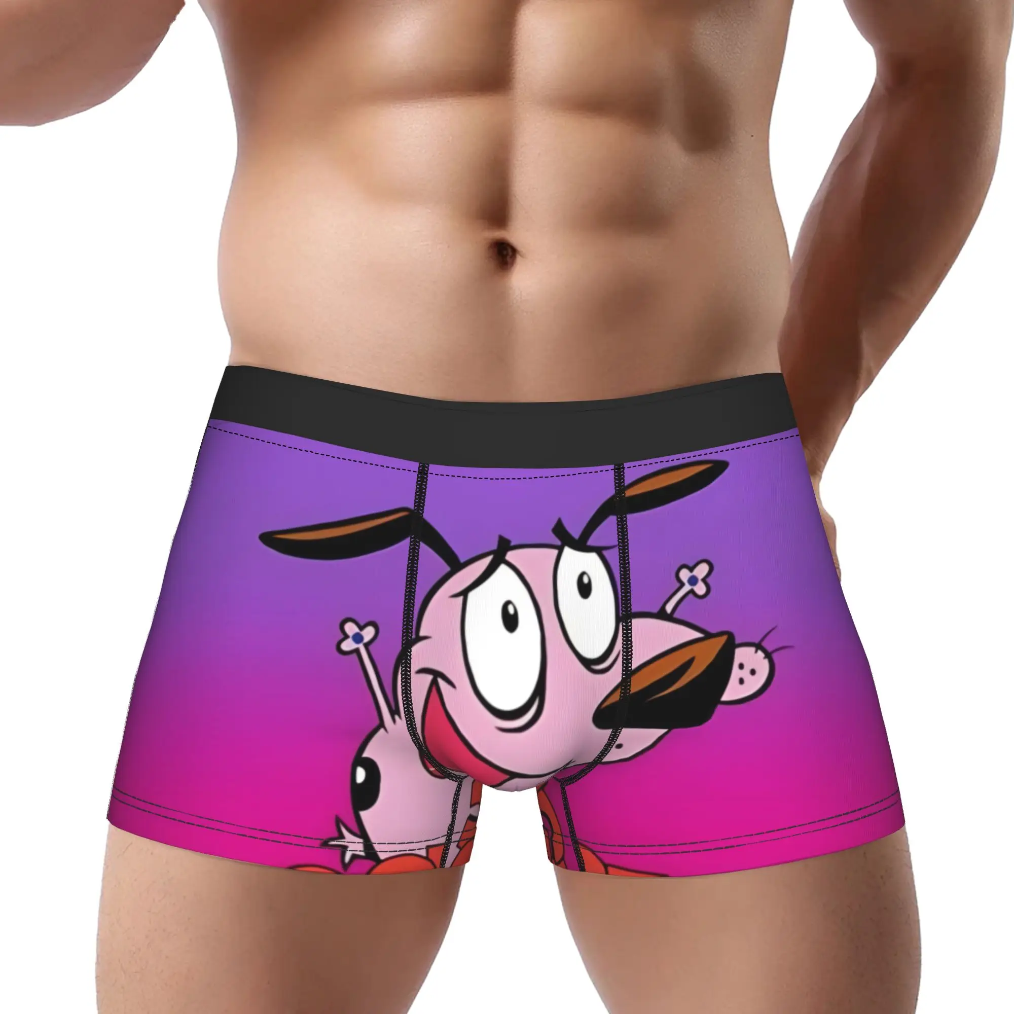 

Courage the Cowardly Dog Underpants Homme Panties Male Underwear Print Shorts Boxer Briefs