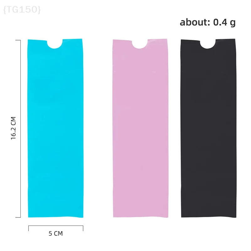 200 قطعة من أكمام سلك مشبك الوشم، أغطية بلاستيكية للاستعمال مرة واحدة لقلم آلة الوشم باللون الأسود والأزرق #5