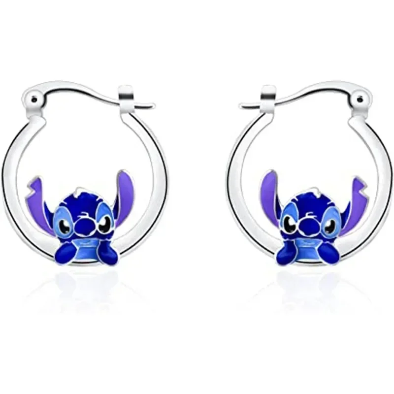 Disney Lilo & Stitch Ear pendenti Kawaii Stitch Fashion Women orecchino in metallo delicato cartone animato accessori per gioielli femminili regalo per ragazza