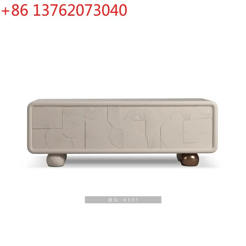 

Light luxury personalized creative TV cabinet, locker, silent wind living room TV cabinet