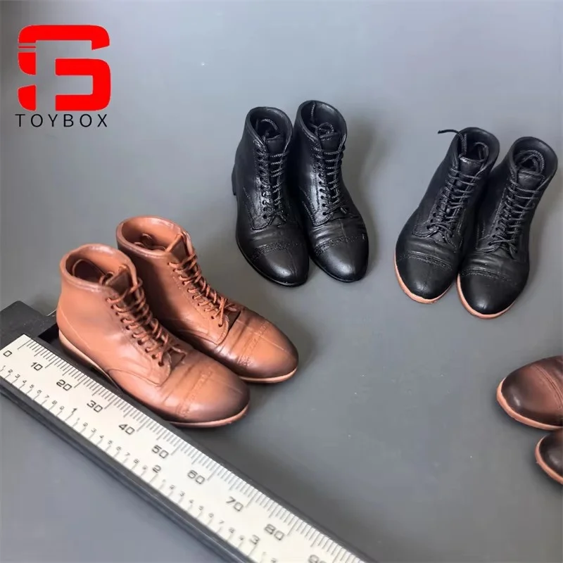 1/6 สเกลชายลำลองผูกเชือกรองเท้าบู๊ทยางรองเท้ารุ่น Fit 12 ''ทหารที่ถอดออกได้เท้าแอ็คชั่นฟิกเกอร์ร่างกาย