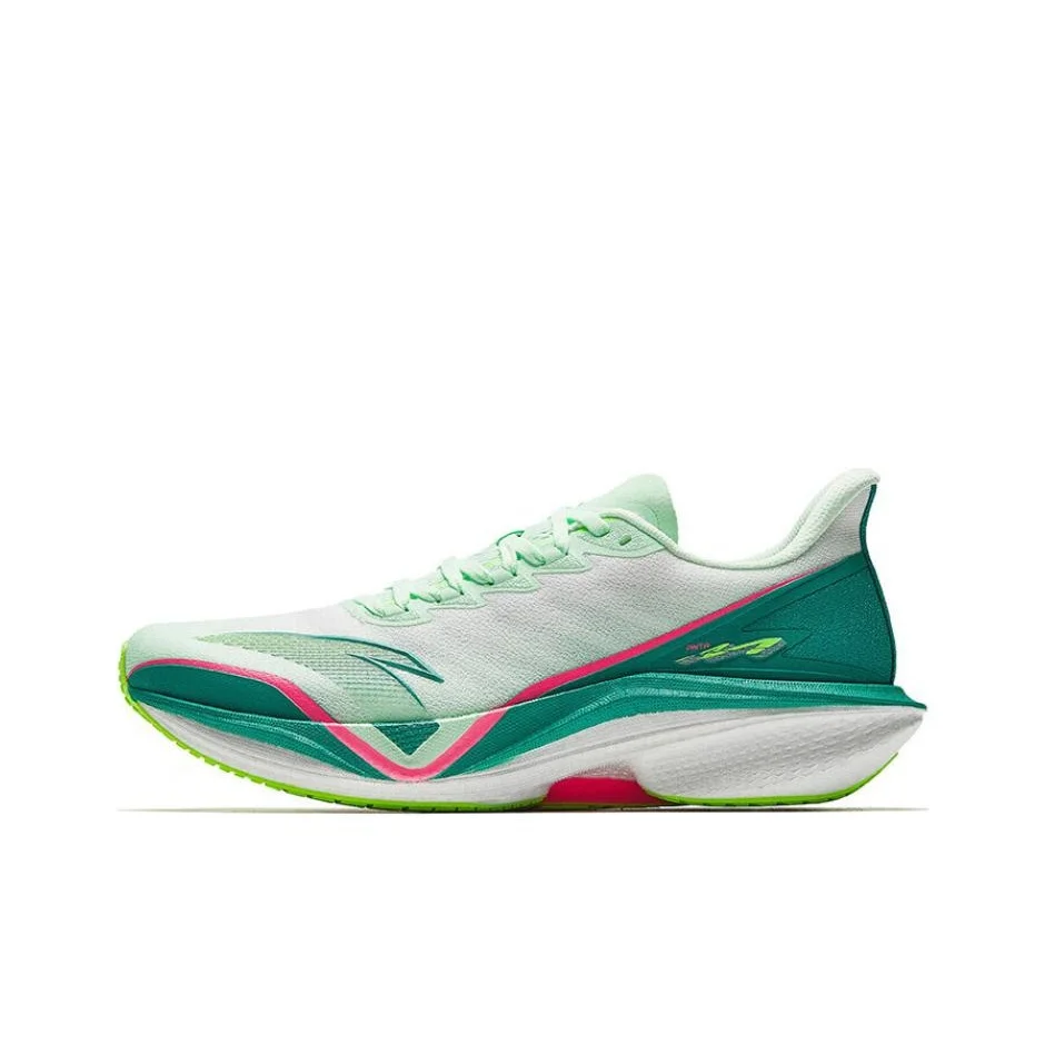 Anta MACH 5.0 Low top Nitrogen Technology Casual Training Racing Running Shoes Men's Green White 112515583-5