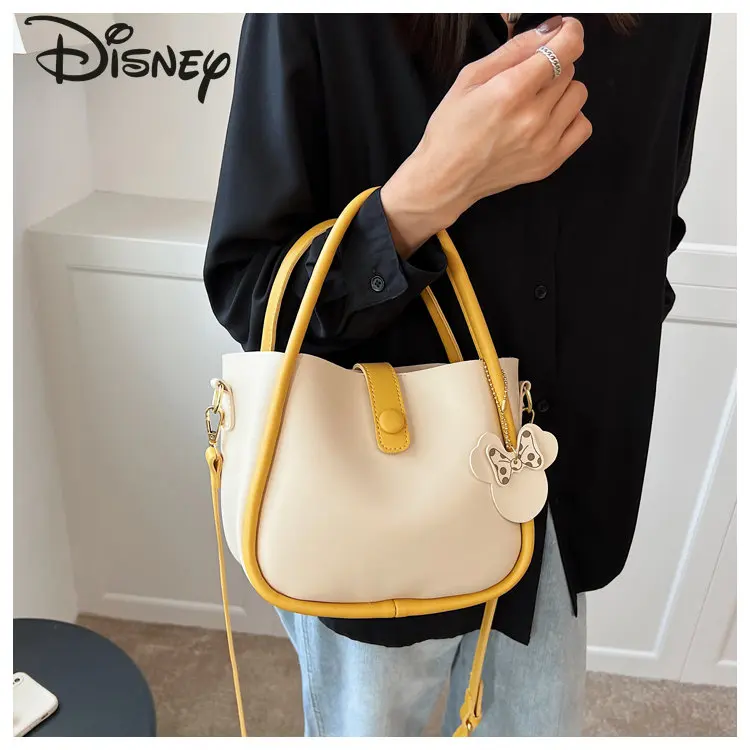 Disney Minnie New Women\'s Handbag High Quality Commuter Crossbody Bag Cartoon Large Capacity Casual Versatile Shoulder Bag