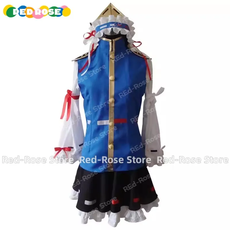

《Custom Size》Anime Touhou Project Shikieiki Yamaxanadu Cosplay Costume Halloween Suit Halloween Party Role Play Outfit