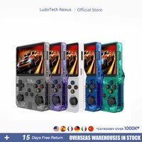 R36S Retro Handheld Video Game Console Linux System 3.5 Inch IPS Screen R35s Pro Portable Pocket Video Player 64GB Games