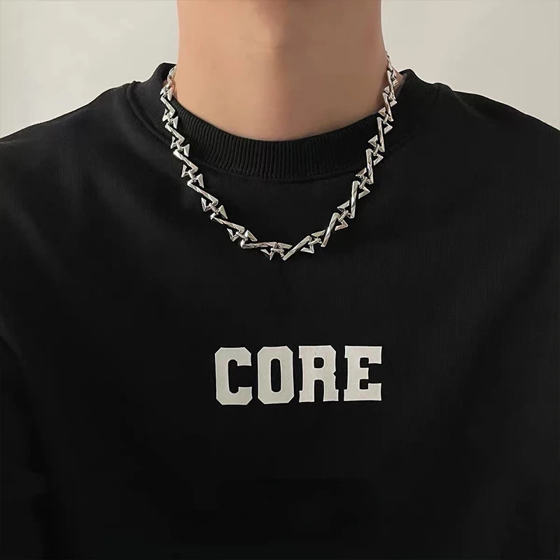 Collar de diseño de High Street para hombres, pulsera de tendencia personalizada, accesorios de vacaciones, Cosplay de letras nicho Z, Hip-hop