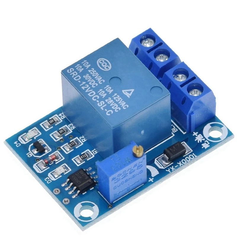 -X0001 DC 12V Battery Undervoltage Management Module Low Voltage Automatic Switch Recovery Protection Module