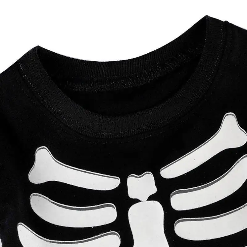 Ragazzi loween Costume Bambini Zucca Scheletro Vestiti divertenti C Bambini Abbigliamento da palcoscenico etnico Primavera 2023 Nuovo arrivo