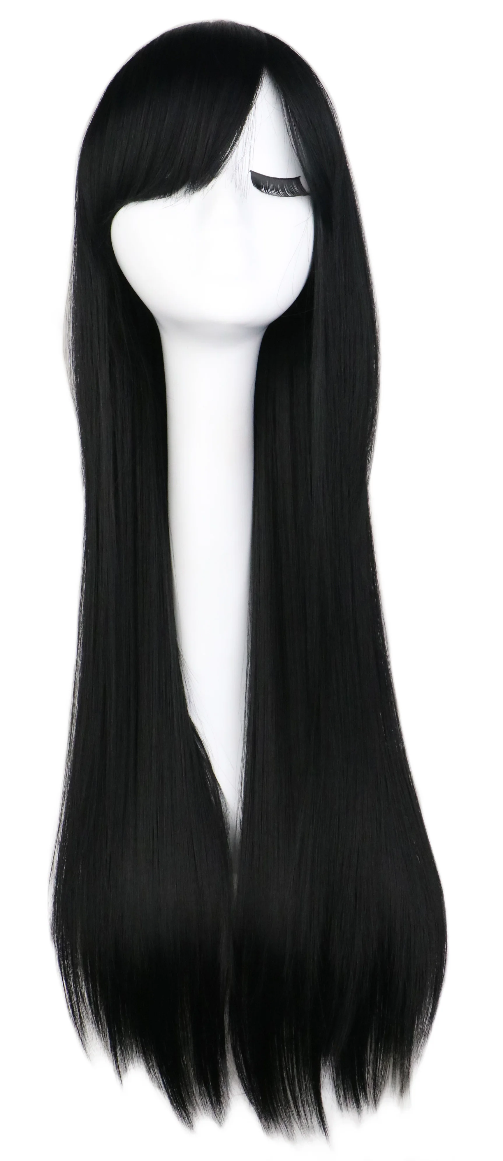 Mira Royal Detective Black Long Straight Black Cosplay Wigs Anime with Cosplay Wigs Princess Party Role Play Wigs