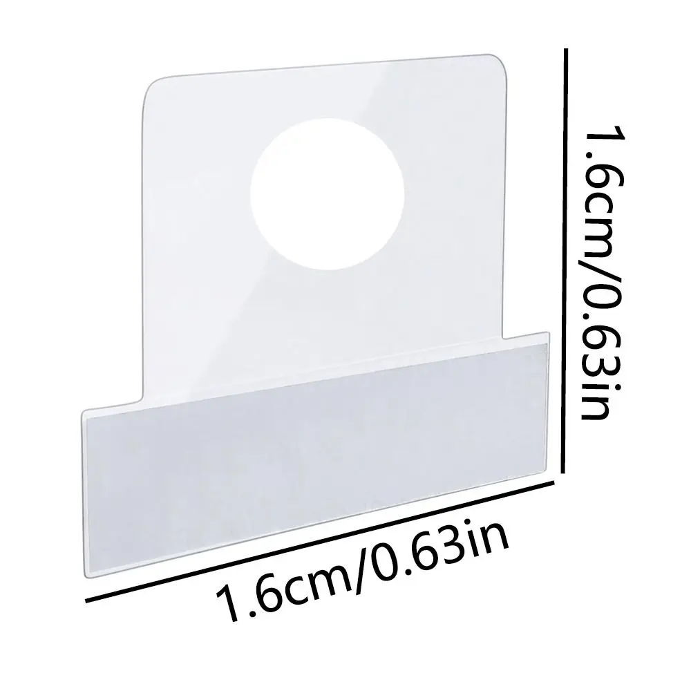 300Pcs Self-Adhesive Plastic Hanging Tag Tear-resistant Round Hole Ring Binder Stickers Durable Multi-purpose Hole Punch Labels