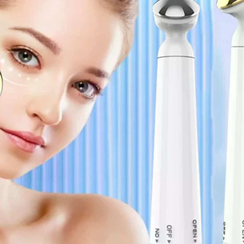 جهاز تدليك كهربائي صغير محمول باليد يعمل بالاهتزاز والوجه ومضاد للشيخوخة والتجاعيد والهالات السوداء قلم إزالة أدوات العناية بالبشرة التجميلية #1